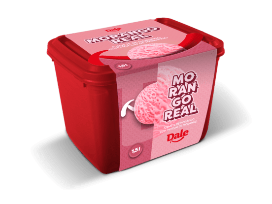 Pote 1,5L Clássico Morango Real