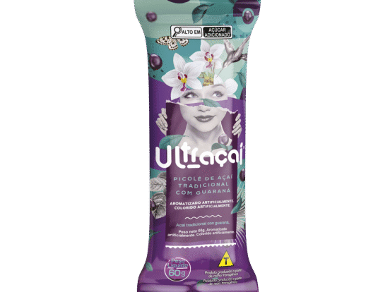 Picolé Ultraçai Tradicional com guaraná