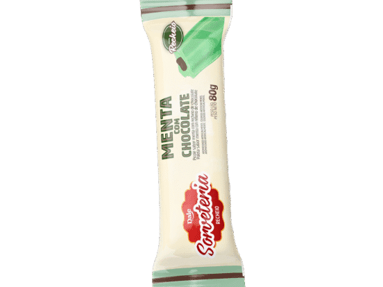 Picolés Sorveteria Recheio Menta com Chocolate