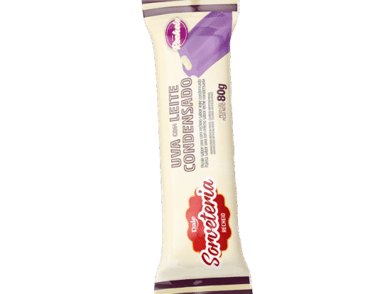 Picolés Sorveteria Recheio Uva com Leite Condensado